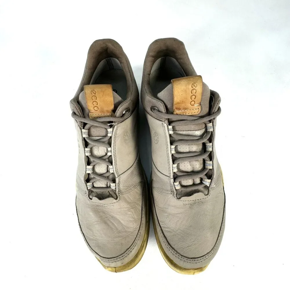 ECCO BIOM HYBRID 3 Womens 7 / 38 Gore-Tex Golf Shoes Yak Leather Spikeless Grey